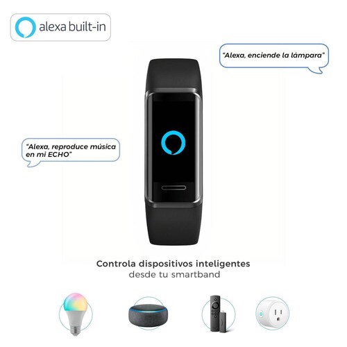 Smartband BINDEN ERA Fit Alexa integrado 14 deportes Ligera Rojo