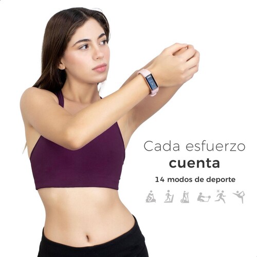 Smartband BINDEN ERA Fit Alexa integrado 14 deportes Ligera Rojo