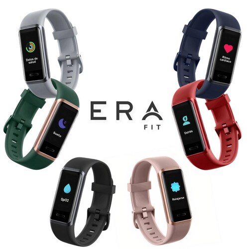 Smartband BINDEN ERA Fit Alexa integrado 14 deportes Ligera Rojo