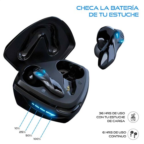 Audífonos Gamer BINDEN Dark Predator Baja Latencia 38ms 