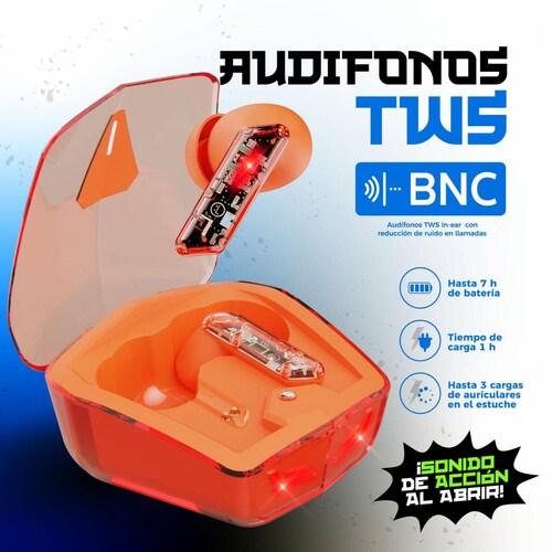 Audífonos Gamer Binden Dark Ninja con Reducción de Ruido. Negro