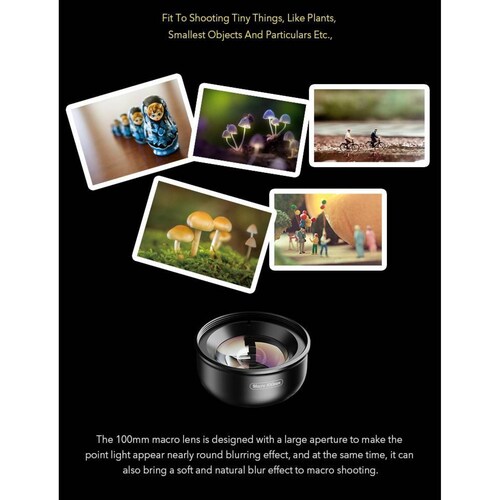 Lente HD Macro 100MM para Smartphone Calidad Premium 