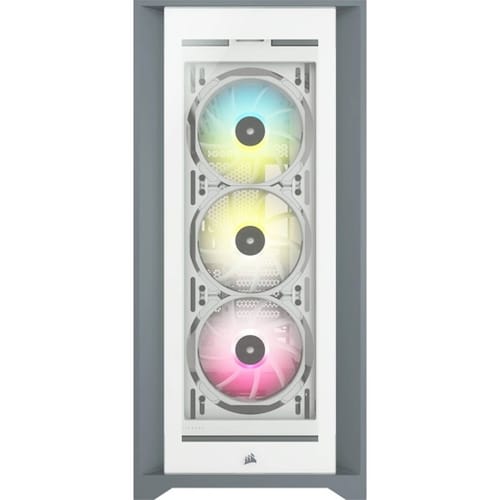 GABINETE CORSAIR ICUE 5000X RGB BLANCO ATX CRISTAL MIDITOWER SIN FUENTE CC-9011213-WW.