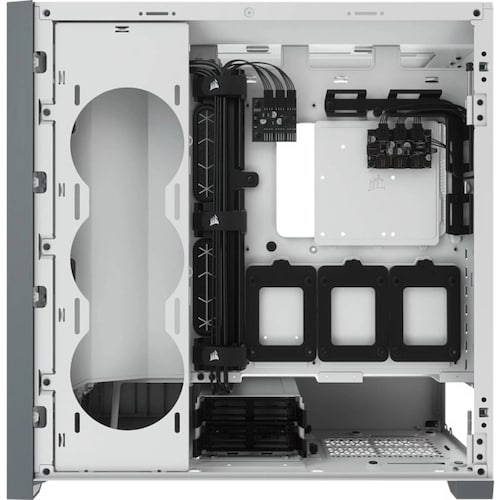 GABINETE CORSAIR ICUE 5000X RGB BLANCO ATX CRISTAL MIDITOWER SIN FUENTE CC-9011213-WW.