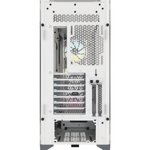 GABINETE CORSAIR ICUE 5000X RGB BLANCO ATX CRISTAL MIDITOWER SIN FUENTE CC-9011213-WW.