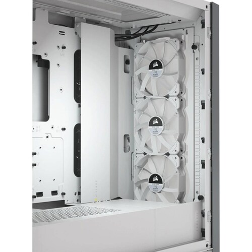 GABINETE CORSAIR ICUE 5000X RGB BLANCO ATX CRISTAL MIDITOWER SIN FUENTE CC-9011213-WW.