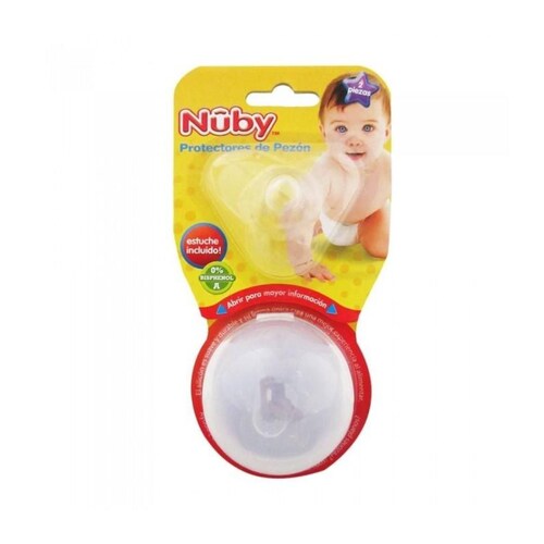 PACK 2 PROTECTORES DE PEZON CON ESTUCHE MARCA NUBY 