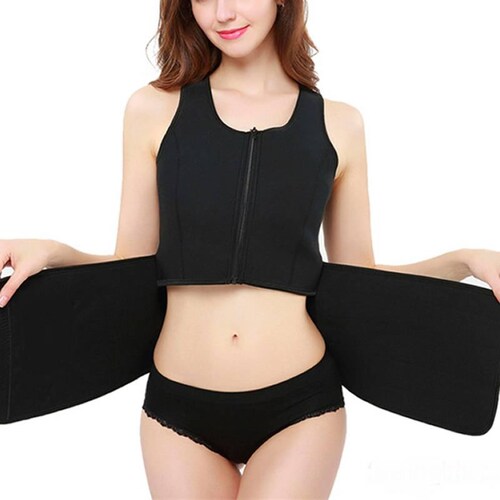 Faja Chaleco de Sudoración 2 en 1 Neopreno Reductora 