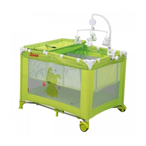 Cuna Corral de viaje Zoo Baby 6 a 36 meses Verde