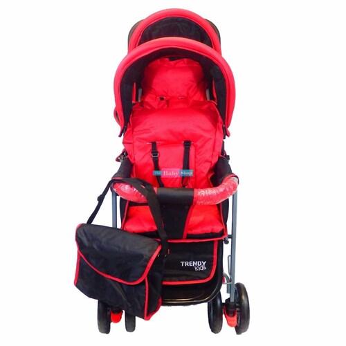 Carriolas Dobles De Lujo Gemelar Twin Trendy Kids Rojo