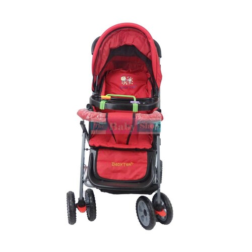 Carriolas Reversible con Charola Carriola rojo, rosa, azul, cafe  - Rojo
