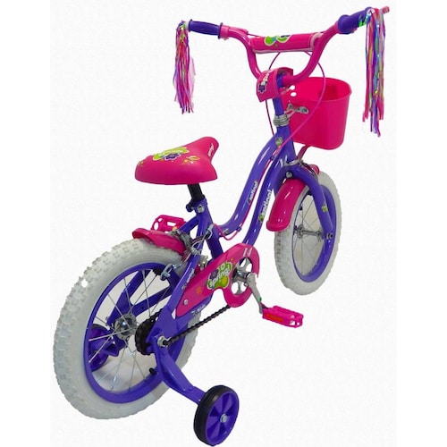 Bicicleta Infantil para niña rodada 14 SPRING  - Violeta
