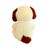 Peluche Perro Grande San Valentín 14 Febrero 30cm  - Beige 