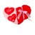 Peluche Corazon Grande San Valentín 14 Febrero 30 cm  - Rojo