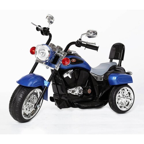 Moto Electrica Chopper Montable para Niños hasta 25kg Azul