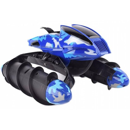 Carro Control Remoto Anfibio Camuflaje, 18 km/h, agua  - Azul marino