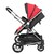 Carreolas con Portabebe Travel System Crown reversible  - Rojo