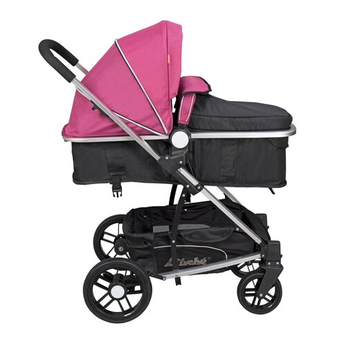 Carreolas con Portabebe Travel System Crown reversible  - Rosa