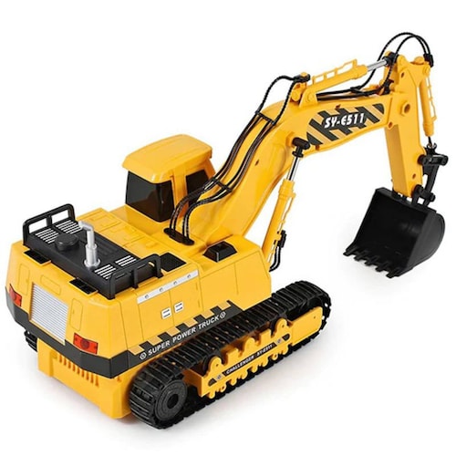 Camión Pesado de Construcción Excavadora juguete RC Escala 1:20 Retroexcavadora