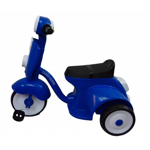 Triciclo Motoneta para Niños de Pedales con Melodias Juguete  - Azul