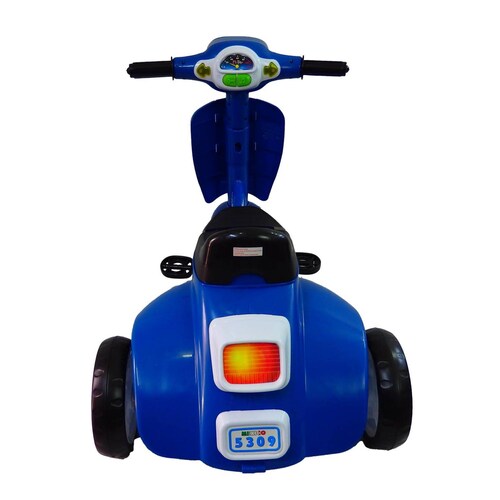 Triciclo Motoneta para Niños de Pedales con Melodias Juguete  - Azul