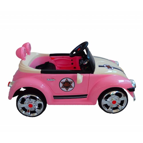Carro Eléctrico Montable Bochito 6V Control Remoto USB  - Rosa.