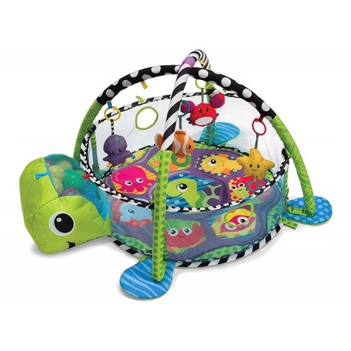 Tapete Gimnasio Y Corral Juguete Para Bebe Con 30 Pelotas  - Tortuga