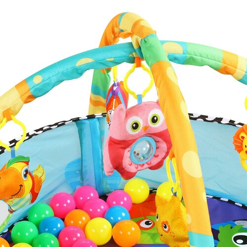 Tapete Gimnasio Y Corral Juguete Para Bebe Con 30 Pelotas  - Tortuga