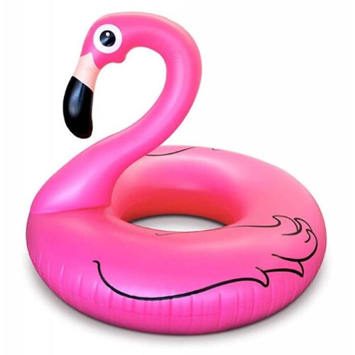 Salvavidas Inflable Flotador Flamenco 120 cm Alberca 