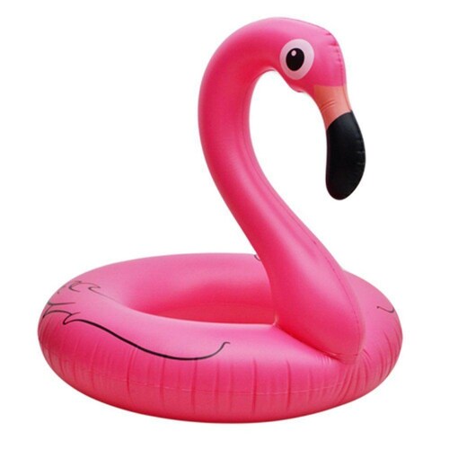 Salvavidas Inflable Flotador Flamenco 120 cm Alberca 