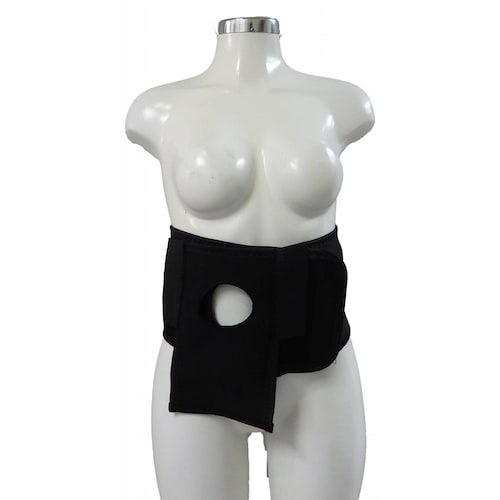 Faja para Colostomia con Porta Bolsa Negra 