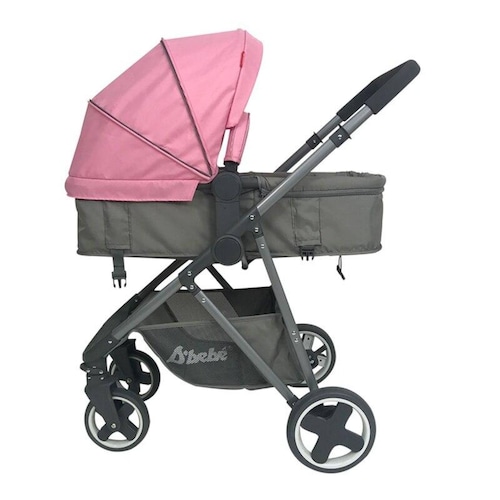 Carreola con Portabebe Travel System Queen Reversible  - Rosa