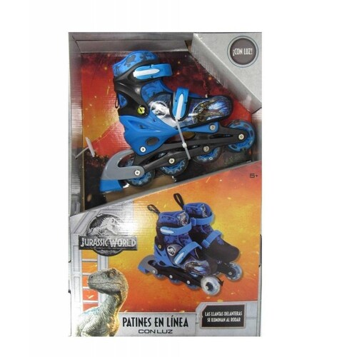 Patines 2en1 Linea Jurassic World Ajustables Unisex Infantiles  - 22a25