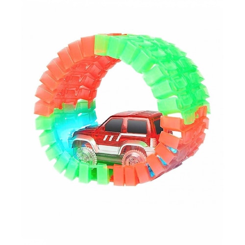 Pista de Carros Lanzador Juguete Infantil Flexible 180 pzs Multicolor