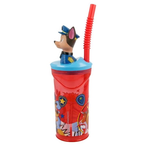 Vaso Figurita 3D de Paw Patrol Comic de 360 ML  - Rojo