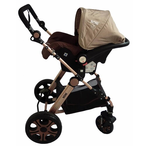 Carriola 3 en 1 Sistema de Viaje Noni Portabebe Bambineto  - Marrón