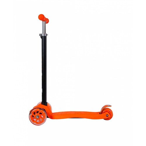 Scooter Patin del Diablo Infantil 4 Ruedas de Gel Aluminio Ajustable Naranja