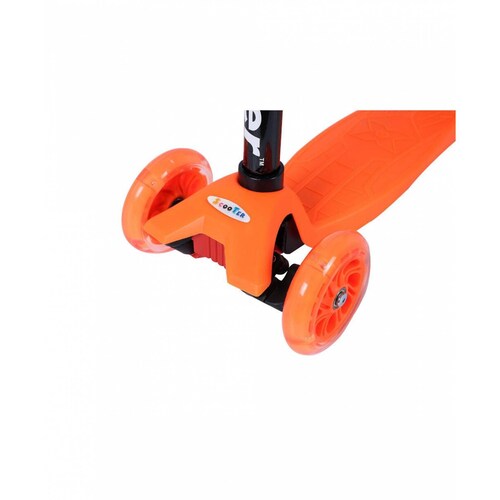 Scooter Patin del Diablo Infantil 4 Ruedas de Gel Aluminio Ajustable Naranja