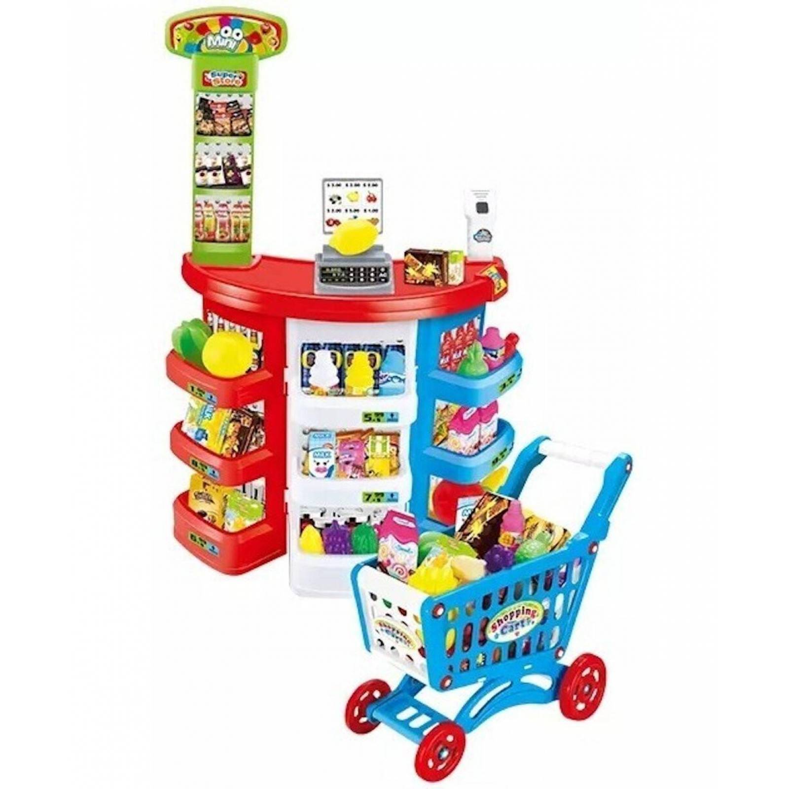 Cocina Mini Super de Juguete 68 Accesorios con Carrito Juego de