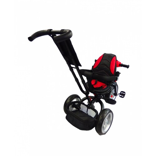 Triciclo para niño y niña con asiento giratorio a 360 Luz Sonido  - Rojo