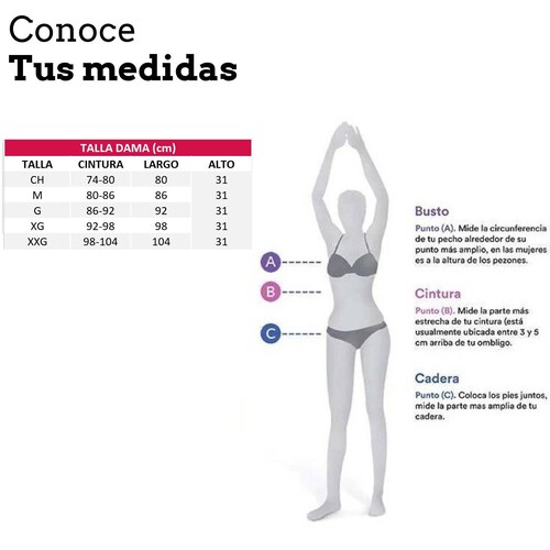 Faja Post Operatorio Larga Cinturilla Post Cesarea Parto  - G