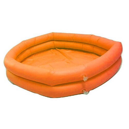 Alberca Inflable Infantil Piscina Niños 2 aros 60 cm  - Naranja