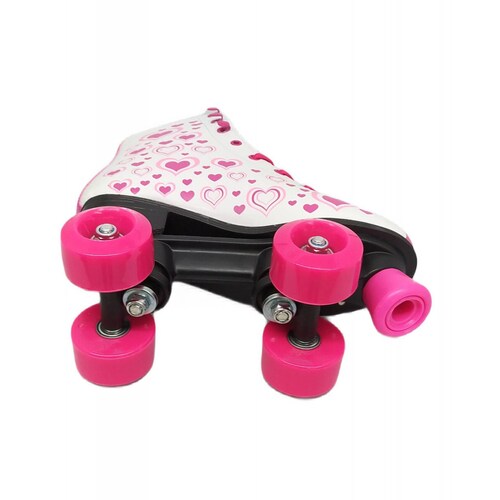 Patines Infantiles Roller Skate Retro Niñas 4 Ruedas Corazones