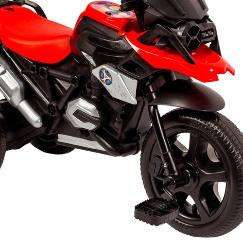 Triciclo para Niños con Diseño de Moto y Luz Frontal  - Rojo.