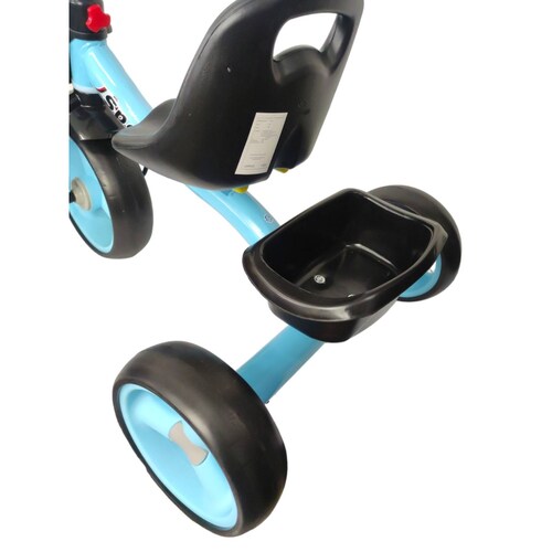 Triciclo para Niños Infantil con Canasto Salpicadera Espejo  - Azul.