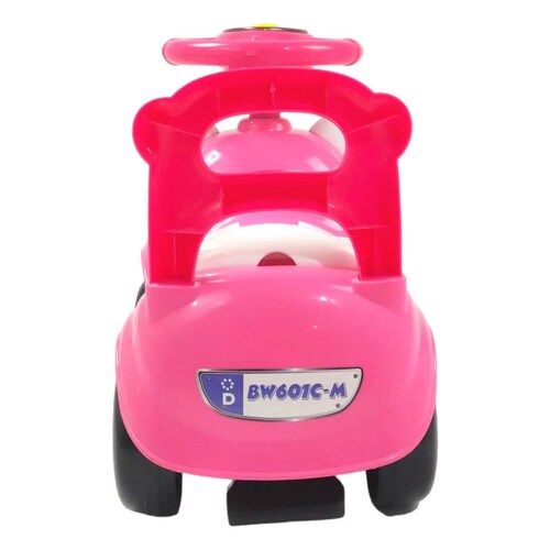 Montable Correpasillos con Sonido,Luz,Cajuela Chango Rosa  - Rosa