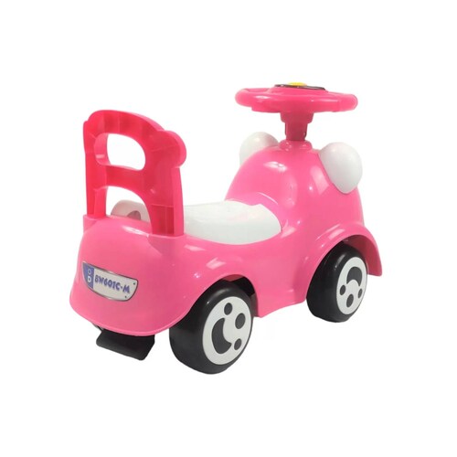 Montable Correpasillos con Sonido,Luz,Cajuela Chango Rosa  - Rosa
