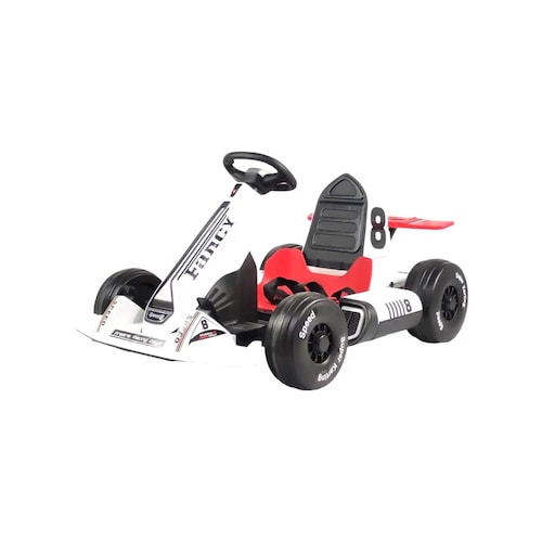 Go Kart Montable Electrico Control Remoto Blanco 8 Km/h 12V7  - Blanco