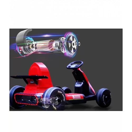 Go Kart Montable Electrico Control Remoto Blanco 8 Km/h 12V7  - Blanco