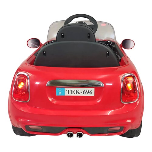 Carro eléctrico para niños con control remoto 12V cooper  - Rojo.